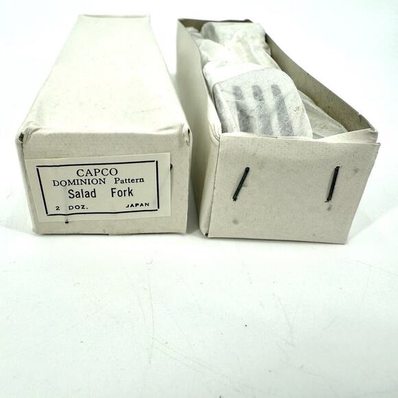 CAPCO DOMINION Set of 24 Salad Forks 6 Inch Japan NOS Vintage 1954 Stainless - Picture 6 of 10